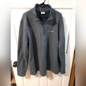Columbia Dark Teal Quarter-Zip Pullover